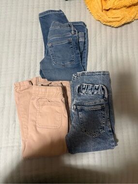 GAP Kids Jeans Trio in Blue Denim and Light Pink